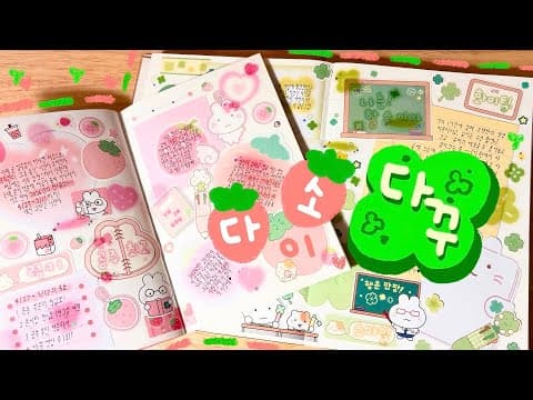 다이소 다꾸 스티커 하울! 모조지 스티커팩으로 다꾸 완성