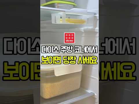다이소 5kg 쌀통으로 시작하는 깔끔한 냉장고 쌀 정리