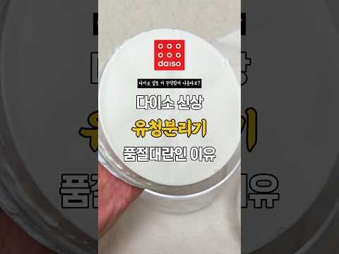 다이소 신상 유청분리기 추천