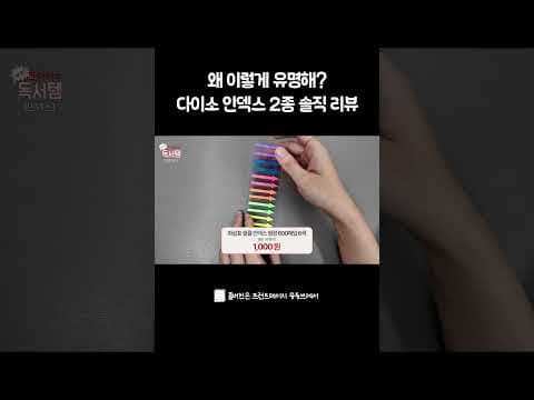 다이소 문구 추천 인기 인덱스 2종 사용 후기