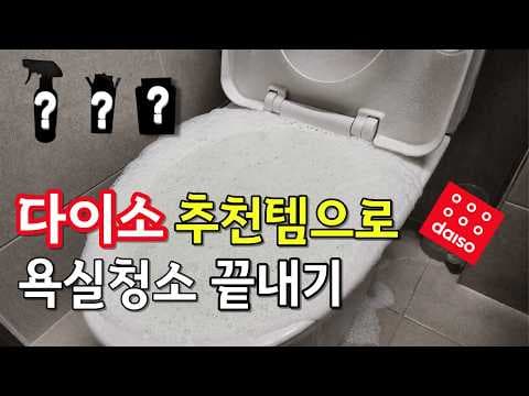 다이소 욕실 청소템 추천! 변기세정제, 줄눈솔로 찌든 때까지 싹!