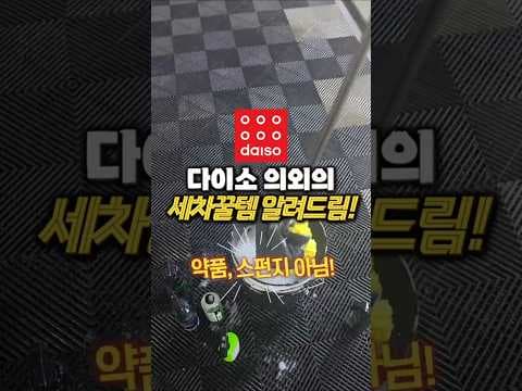 다이소 차량용 미트 바닥솔 조합 5천원 세차 이렇게 편하니