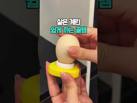 다이소 계란 타공기로 주방에서 삶은 계란 껍질 쉽게 벗기기